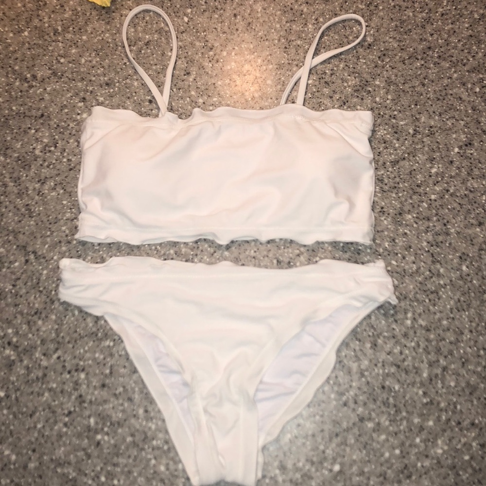 Lettuce trim cami bikini